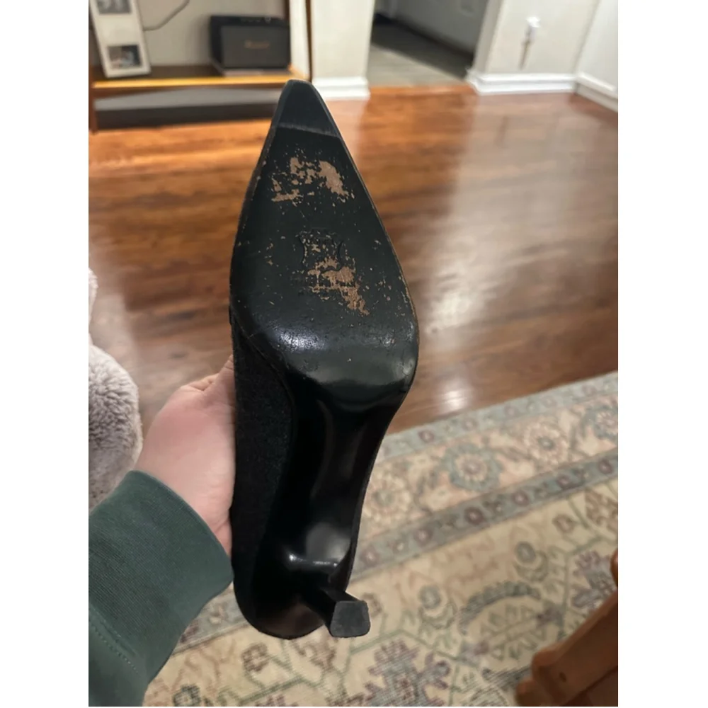 Women's Stuart Weitzman Heels Size 9.5 Gray - Picture 9 of 10